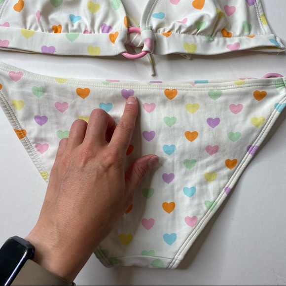 Shoshanna White Hearts Bikini ASO Jessica Simpson Newlyweds Small - Picture 9 of 16